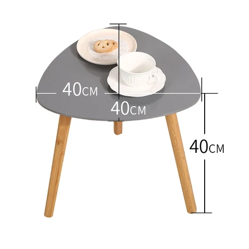 Деревянный Маленький круглый стол, креативный японский столик для дивана, несколько простых небольших чайных столов Huxing, скандинавский Круглый Мини прикроватный столик - Цвет: 5