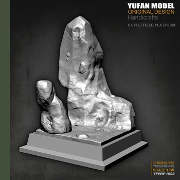 

Yufan Model Original 1/35 Resin Soldier Mountain Rock Platform Resin Figure Model Unmounted And Uncolored Yfww-1992