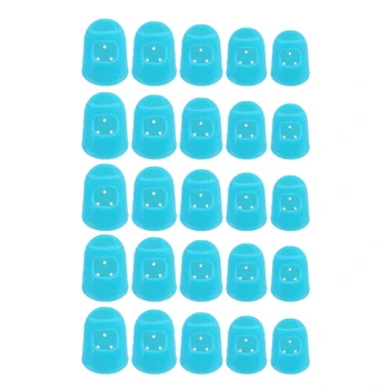 

Guitar Fingertip Protectors,Non-Slip Fingertip Protection Covers Caps for Beginner Playing Ukulele Guitar, 5 Sizes 50PCS