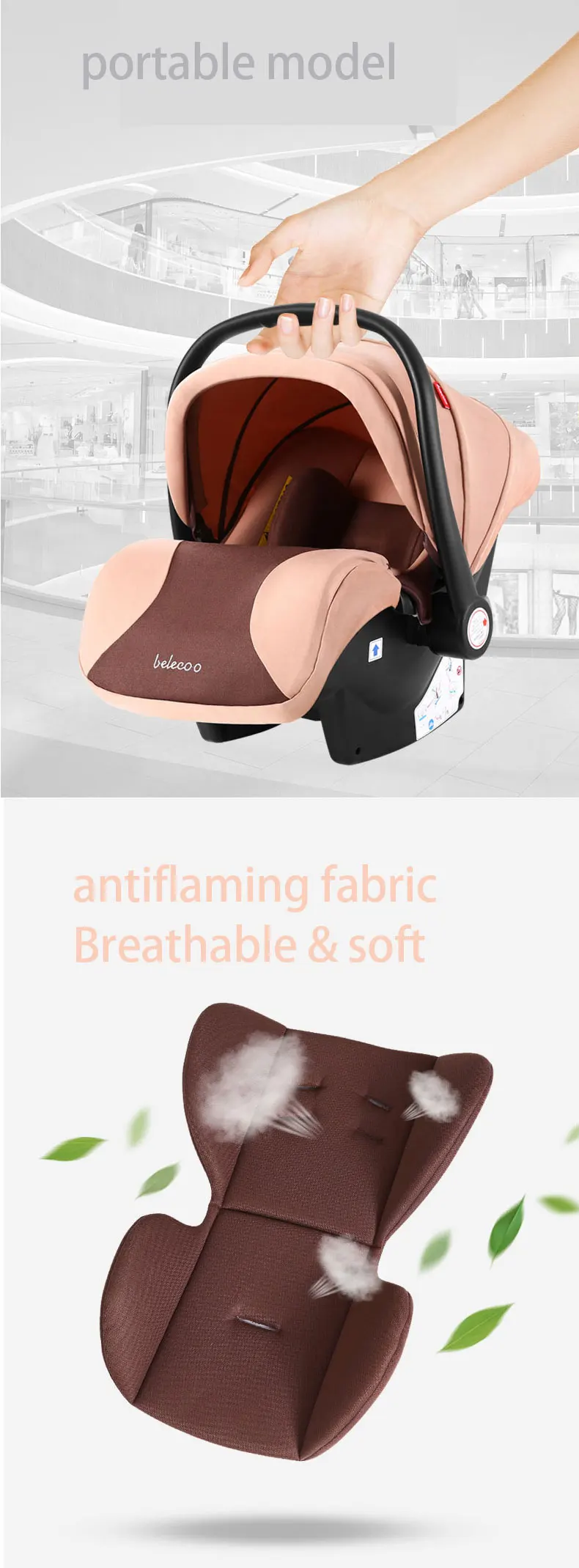 Babyfond 3 в 1 детская тележка с высоким обзором может сидеть на складной двухходовой четырехколесный амортизатор