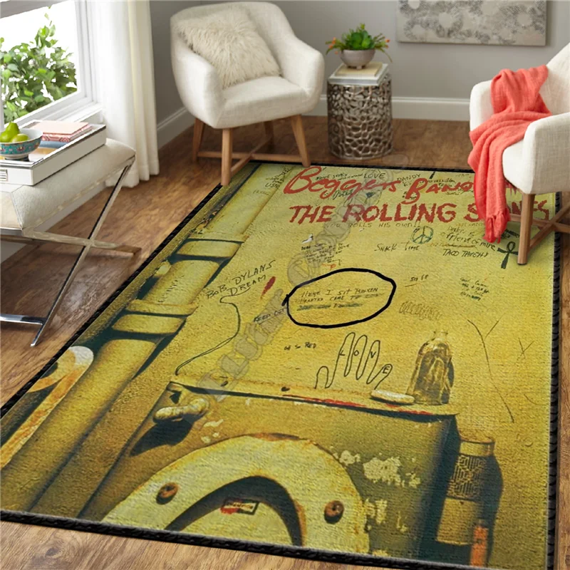 

Funny 3D Printed Carpet Mat for Living Room Doormat Flannel Print Bedroom Non-slip Floor Rug Style-1