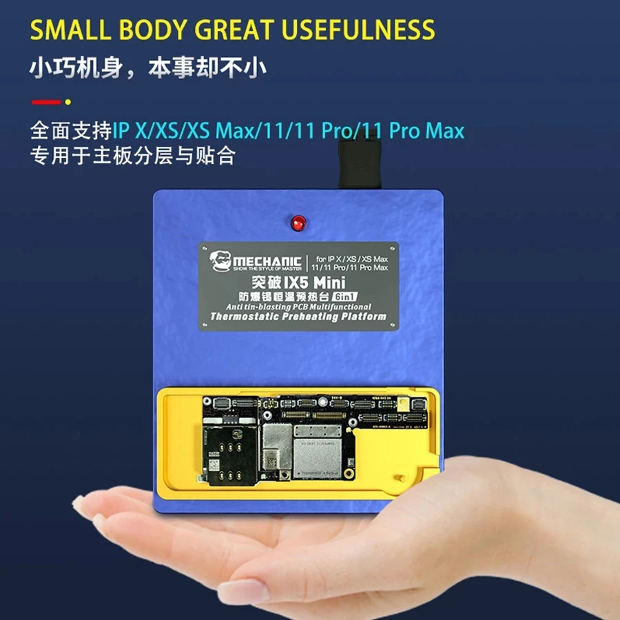 

MECHANIC For iPhone X/XS/MAX/11/11 Pro Max Motherboard Layering Upper/Lower Split Preheater Logic Board Rework Heating Station