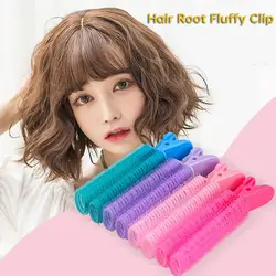 2pcs Natural Fluffy Hair Clip Curly Hair Plastic Self Grip Volume Hair Root Fluffy Clip Bangs Hair Styling Clip Hair Accessories