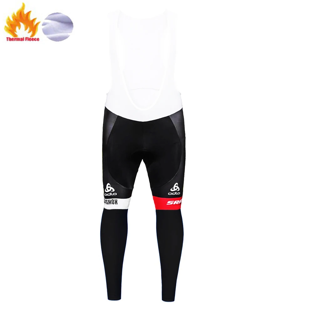 fleece pants 1 ciclismo invierno hombre SRAM TEAM велосипедная майка 12D набор велосипедных штанов Ropa Ciclismo мужская зимняя термо флисовая профессиональная майка - Цвет: fleece pants 1