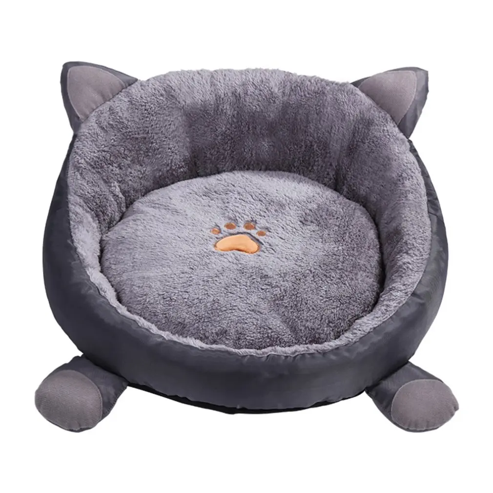 

Pet Dog Cat Bed Super Soft Cat Bed Washable Short Plush Deep Sleep House Velvet Mats Round Cushion Beds for Small Dog Kennel