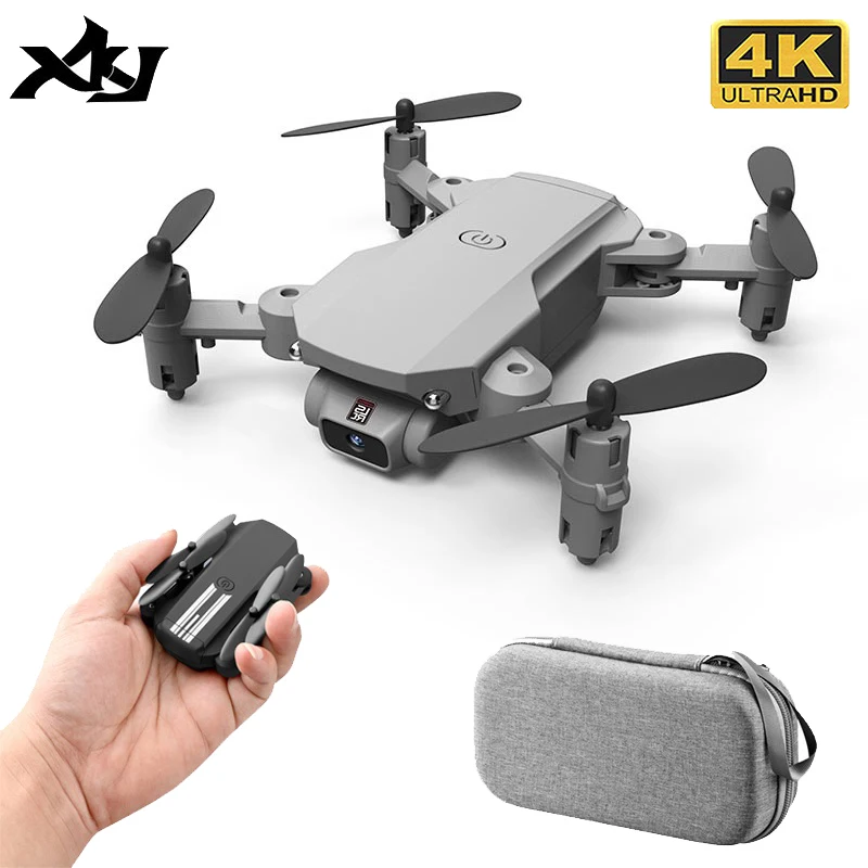 XKJ Mini Drone 4K 1080P 480P Camera RC Foldable Quadcopter WiFi Fpv Air Pressure Altitude Hold Black And Gray Dron Toy For Kids 1