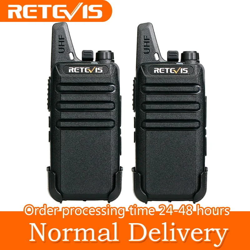 RETEVIS RT622 RT22 Mini PMR Walkie Talkie 2 pcs PMR446 PMR 446 Radio FRS VOX Handsfree Woki Toki Pair Two-way Radio Comunicador