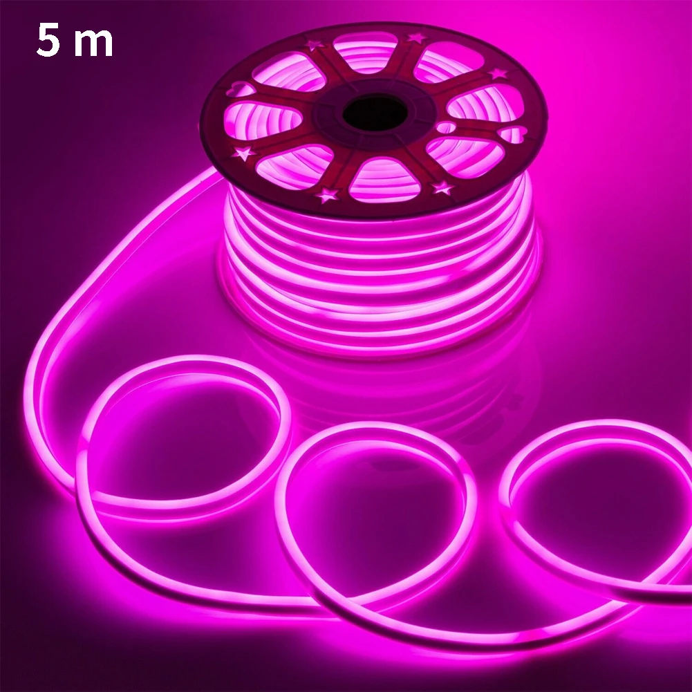 

5M DIY Waterproof Decorative Light Rainbow Tube LED Strip Flexible Neon Strip Hotel Bar Billboard Ceiling Decoration Light Strip