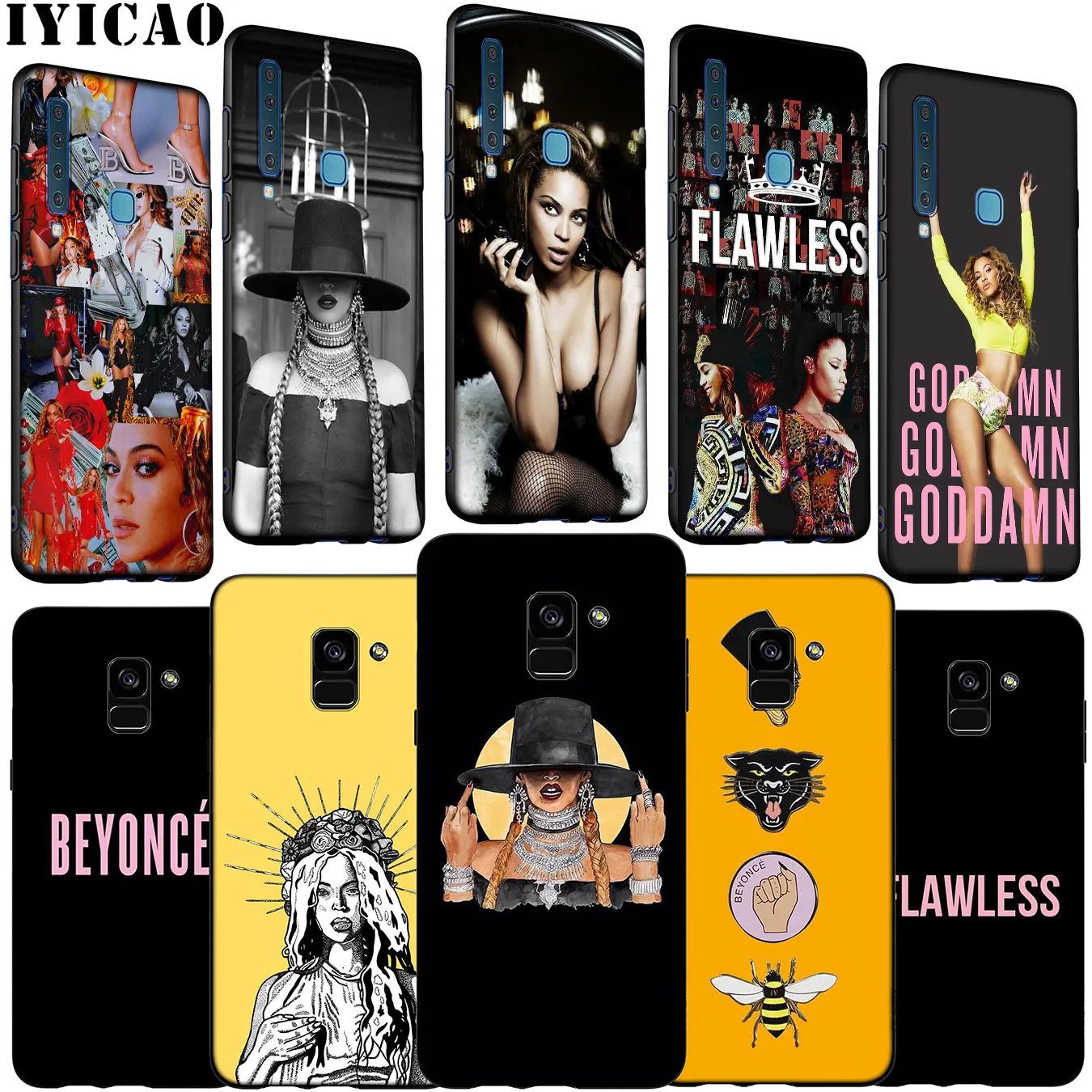 Beyonce Soft Silicone Phone Case for Samsung Galaxy A6 A7 A8 A9 2018 A3 A5 2016 2017 Note 9 8 10 Plus |