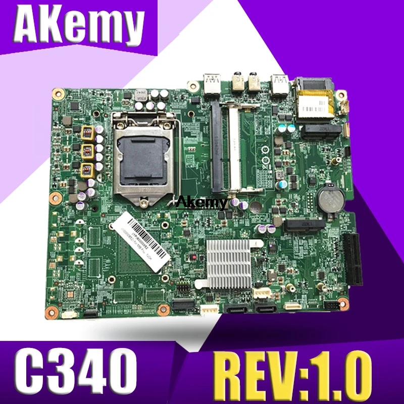 Рабочая настольная материнская плата для C340 C440 B320 C320 AIO CIH61S1 REV: 1,0 системная плата полностью протестирована