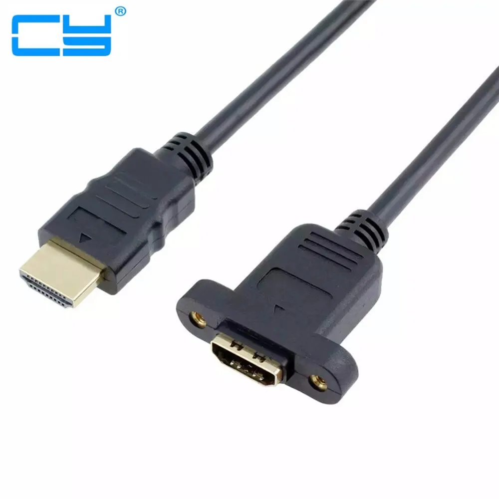 HDTV Extension HDMI-Compatible Male to Female Panel Mount Cable CL2 Rated 1080P 0.3M / 0.6M 1M 1.5M with screw | Компьютеры и офис
