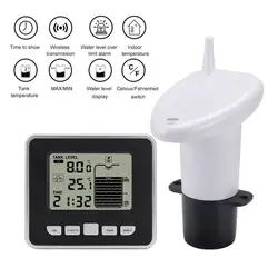 Wireless Ultrasonic Water Tank Liquid Depth Level Meter Sensor With Temperature Display Water Depth Measuring Meter