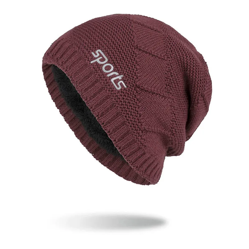 

KLV Men Women Winter Hat Down Headgear Solid Color Pile Cap Casual Earmuffs Hat