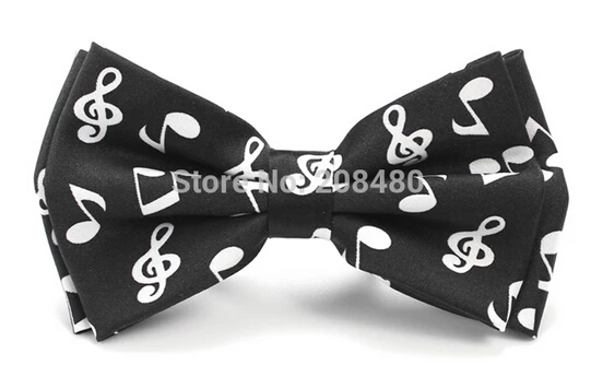 White Music Note Blk Новая мода 60 Новинка микс бабочка галстук для мужчин мужской смокинг в стиле унисекс вечерние Галстук Свадебный галстук-платок - Цвет: White Music Note Blk