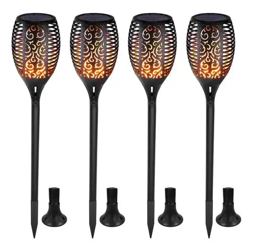 

33LED Soft Flame Design Dancing Flame Control Light Solar Light Waterproof Outdoor Garden Torch Lamp for Patio Garden Balcony