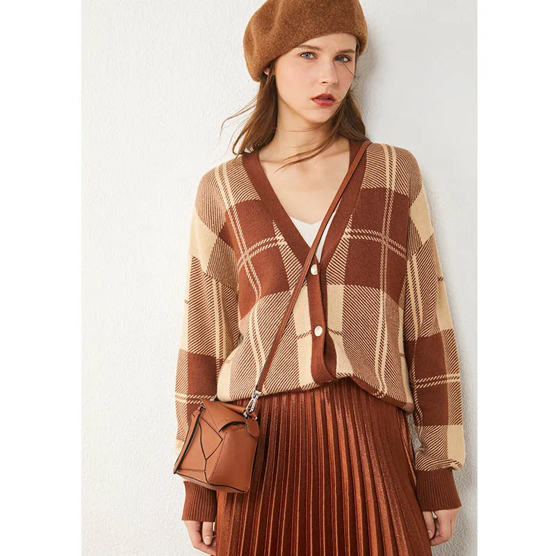 AMII Minimalism Autumn Winter Cardigans For Women