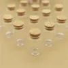 12 pcs/lot 25*37*60mm 40ml Small Glass Bottle Stopper Storage Jar Spice Bottle Containers tiny jars Vials Cork Bottle 5