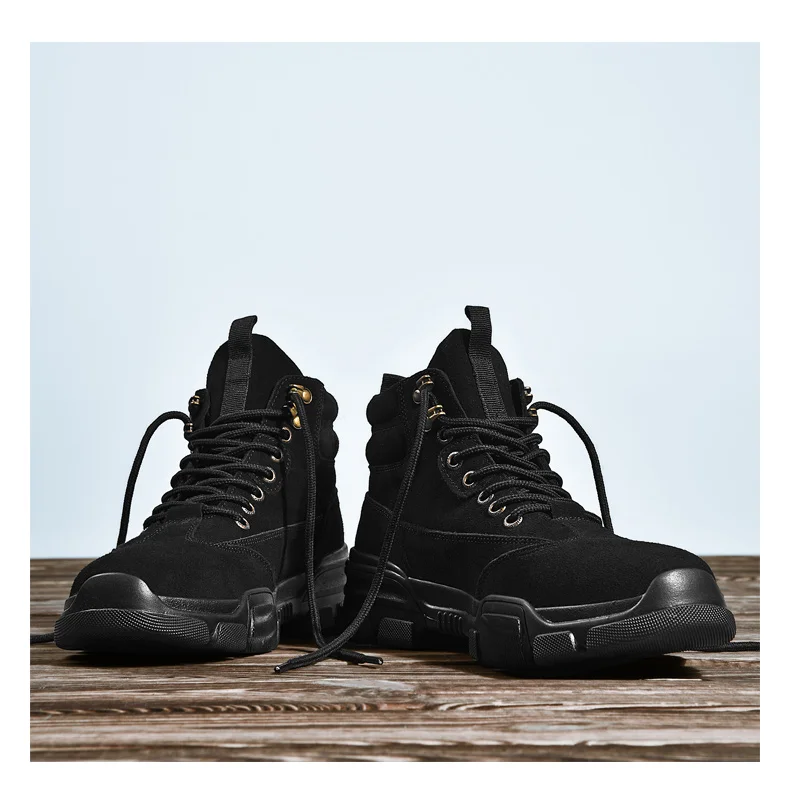 Мужские зимние кроссовки; Botas De Hombre; мужские высокие кроссовки; теплая удобная мужская обувь; ботильоны высокого качества; уличные рабочие ботинки