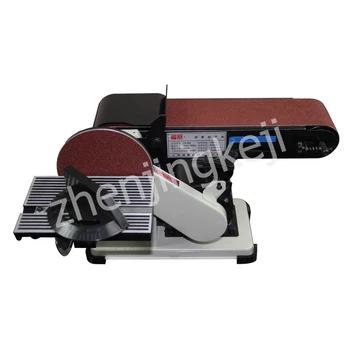 

Desktop Small Sander Multi-function Polishing Machine Plug-in Induction Motor Multi-angle Grinding 90°Flip Angled Ruler Tiltable