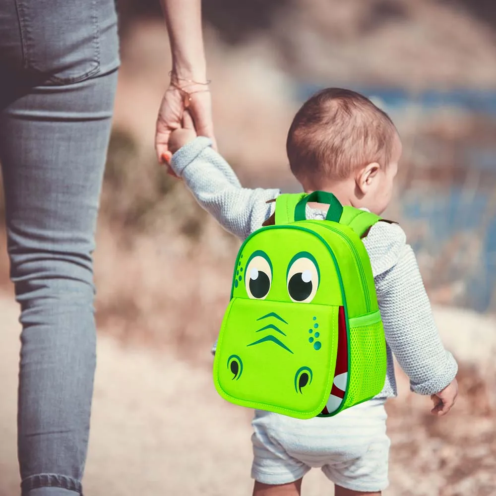 Toddler Backpack with Leash, 9.5 Kids Dinosaur Safety Leashes