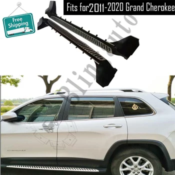 

Fits for Jeep Grand Cherokee 2011-2020 2Pcs left right running board side steps nerf bar car pedal side stairs