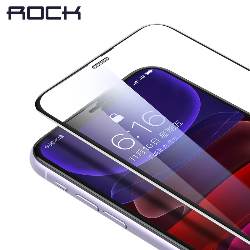 ROCK 10D полное закаленное стекло для iPhone 11 XR 11 Pro Max Защитная пленка для экрана стекло для iPhone Xs Max