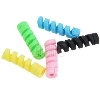 

3000pcs Cable Protector Phone Charging Wire Protection Winding Anti Broken Cover Earphone Cord Winder Spring Cables Organizer