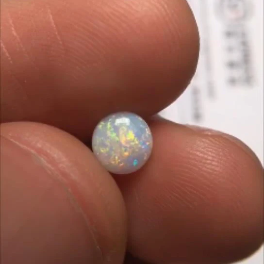 A1220 австралийского происхождения 0.60ct круглые натуральные опалы свободные драгоценные камни бусины для изготовления ювелирных изделий для изготовления колец подвески
