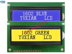 1 шт. 1602C ЖК-дисплей зеленый модуль экрана 84*44 мм HD44780 BC1602H 15PIN LEDA 16PIN LEDK