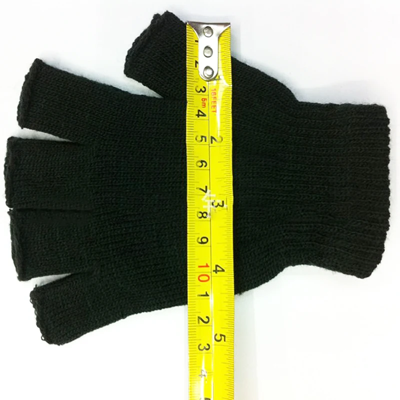 Новые женские и мужские перчатки однотонные черные флисовые зимние теплые варежки для осени женские перчатки варежки