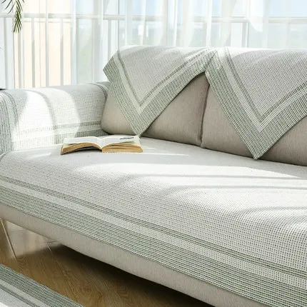 Four seasons universal sofa cushion, simple modern fabric Nordic cushion, sofa cover cotton sofa towel cover