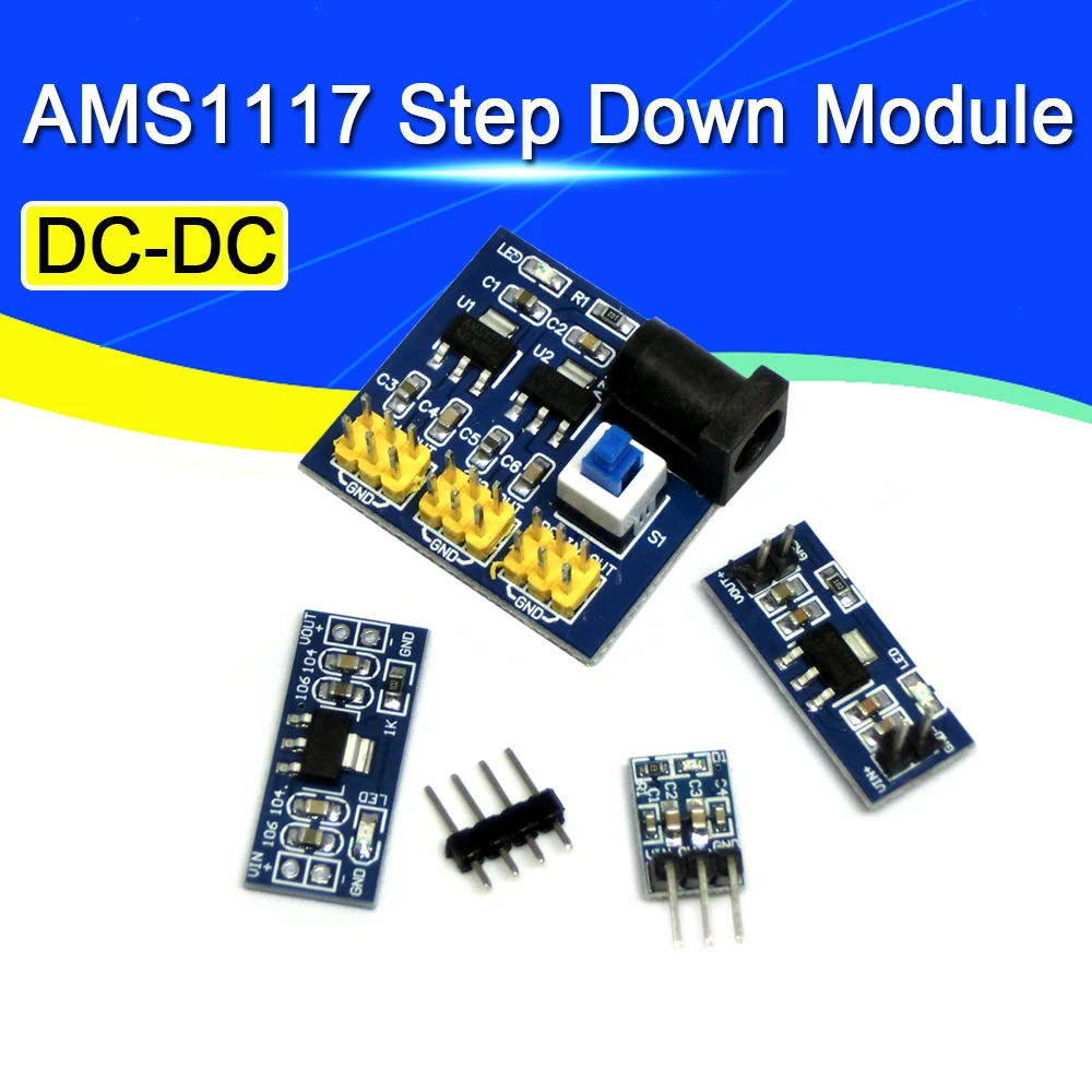 LM1117 AMS1117 4.5-7V 3.3V 5.0V 1.5 스텝 다운 전원 공급 장치 모듈 Arduino bluetooth Raspberry pi 용