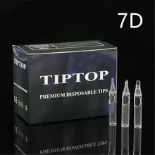 50 шт 7D TIPTOP Премиум одноразовые наконечники стерильные Ассорти пластиковые одноразовые наконечники для татуировки насадки для тату Иглы для татуировки