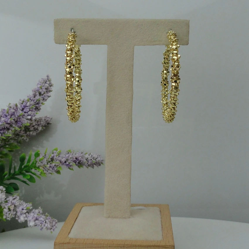 Yuminglai 24K Дубай золотые серьги классические серьги для женщин FHK7955