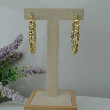 

Yuminglai 24K Dubai Gold Earrings Classic Earrings for Women FHK7955