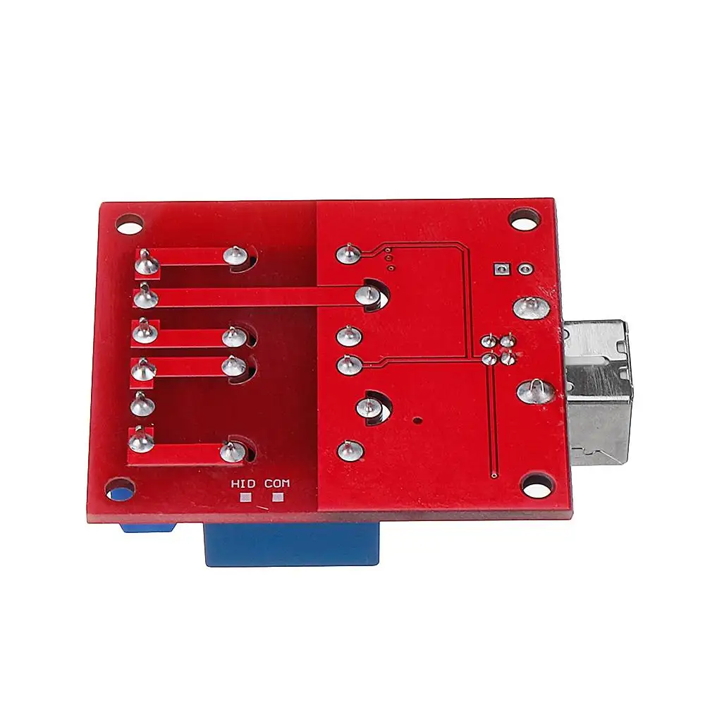 CLAITE 2 Channel 5V HID Driverless USB Relay USB Control Switch Computer Control Switch PC Intelligent Control Relay Module