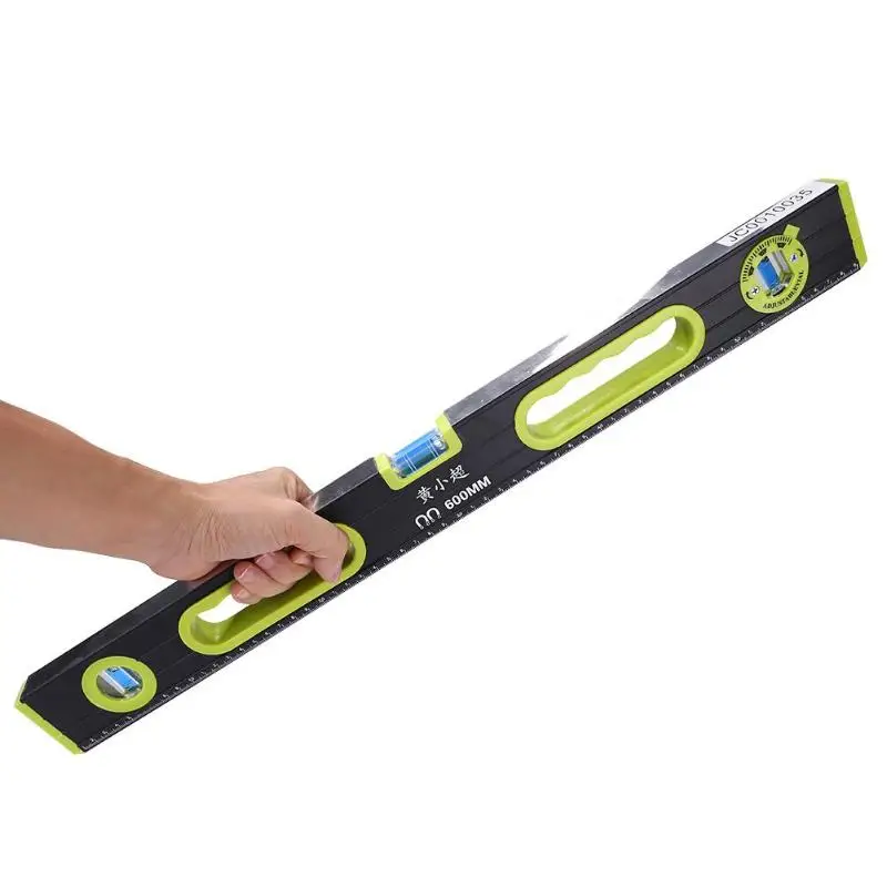 

600mm 24 inch Spirit Level Ruler Home Clear Scale Hollow Anti-skid Handle Carpenters Plumbers Electricians Measuring Tools