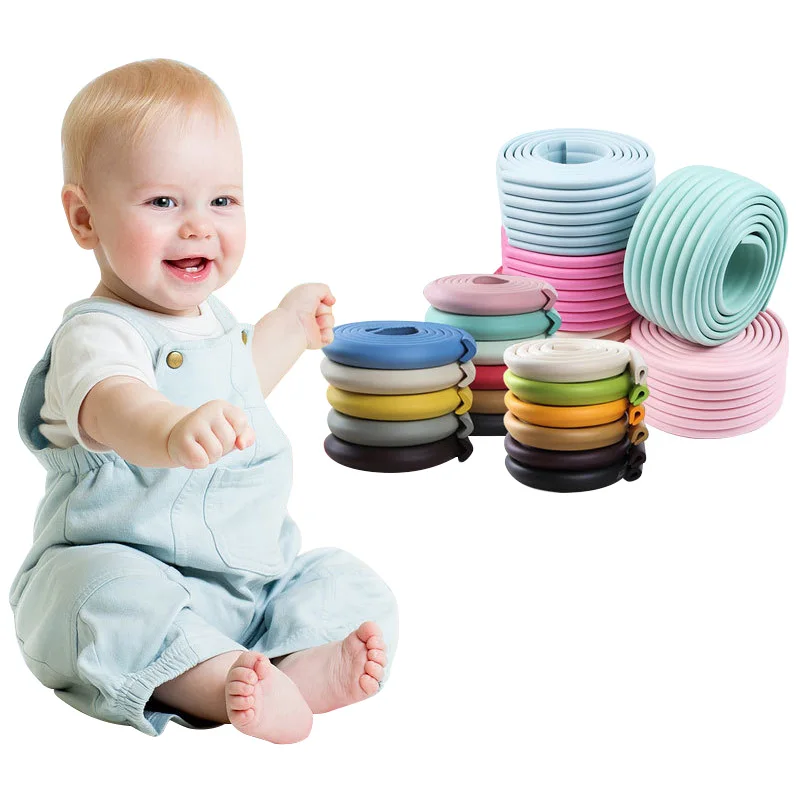 Soft Child Safety Corner Desk Corner Table Baby Furniture Edge Angle Guard Strip Protector 2M Home Anti-collision Strip silicone table corner protector,table corner protector,table edge protector,furniture anti collision strip