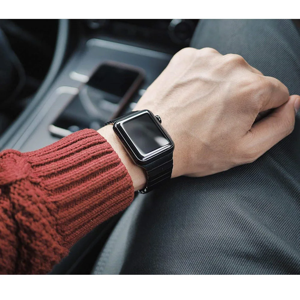 Ремешок ALPQ из нержавеющей стали для Apple Watch, ремешок 44 мм, 42 мм, 38 мм, 40 мм, браслет с бабочкой, ремешок для iwatch 5, 4, 3, 2, 1