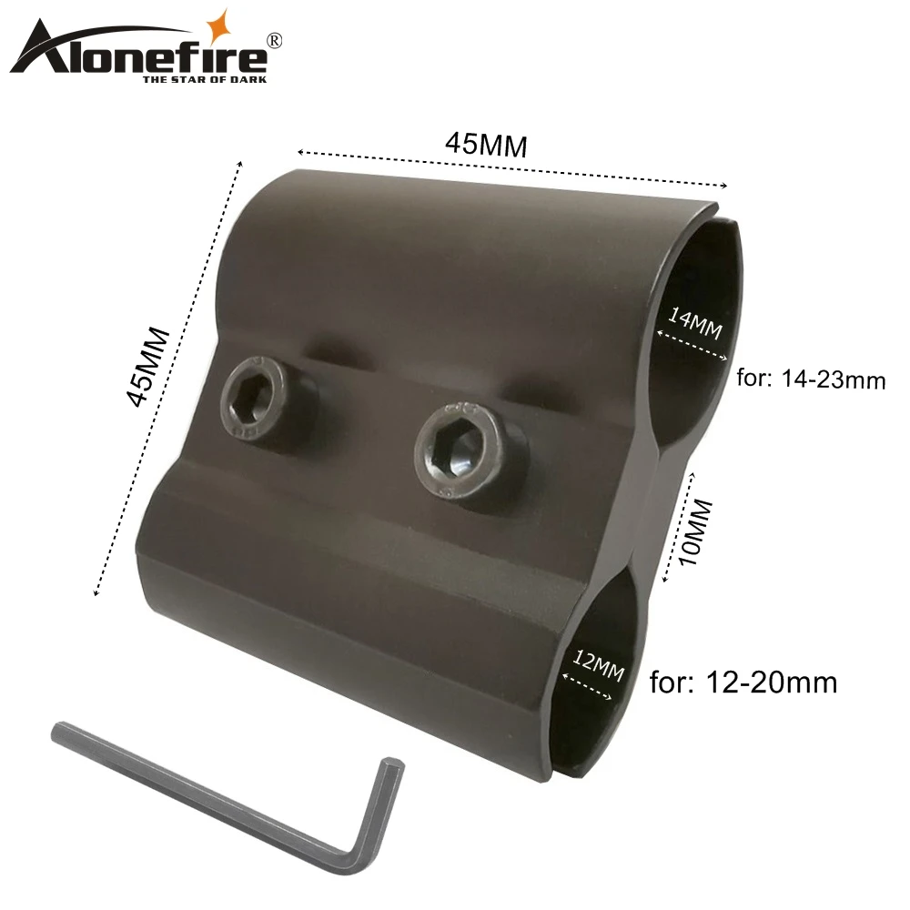 AloneFire QQ06 - big Aluminum Alloy Tactical flashlight mount Laser Gun Mounts with Hex Wrench 1pc