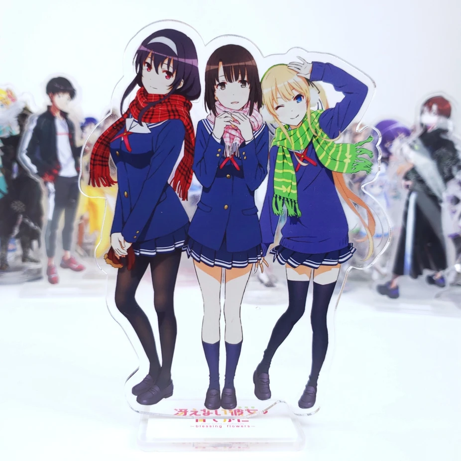 Аниме Saenai хироин no Sodatekata Katou Megumi Eriri Kasumigaoka Utaha фигурка на акриловой подставке