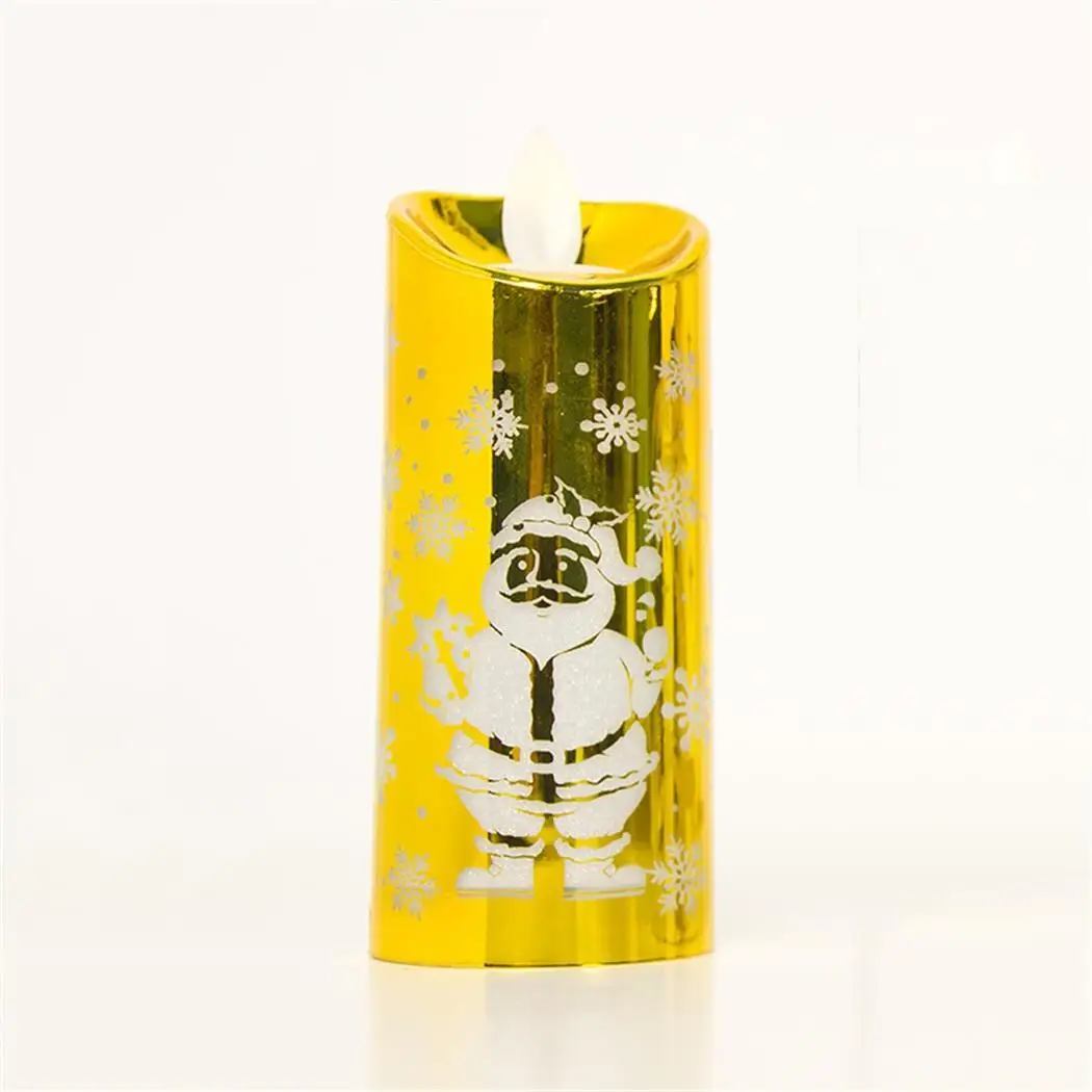 

Christmas Decoration Candlestick Light Candle Decorative Shape Lamp Silver, Red, Gold