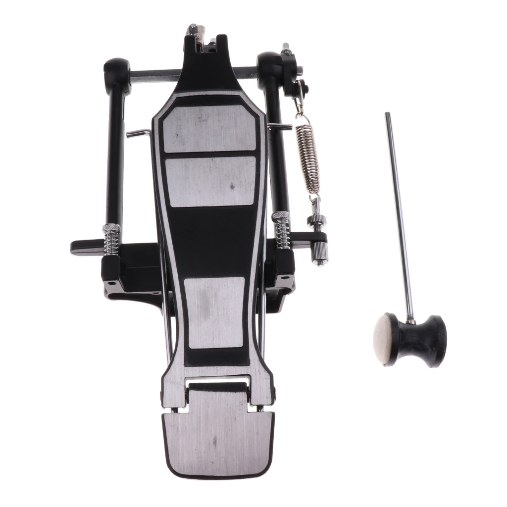 Heavy-duty Drum Pedal with Drum Beater Single Chain Drive Set Percussion Replacement Parts