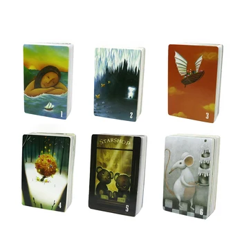 

2020 dixit cards game English & Russian rules education game for family party wood bunny toys kids fun board game