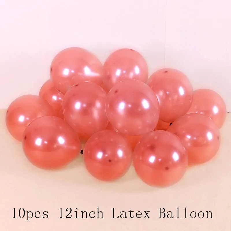 Rose gold Большой латексный шар с гелием, 10 шт., 12 дюймов, 2,8 г, уплотненный жемчуг Для холостяка, свадьбы, дня рождения, украшения, латексные шары - Цвет: Rose gold