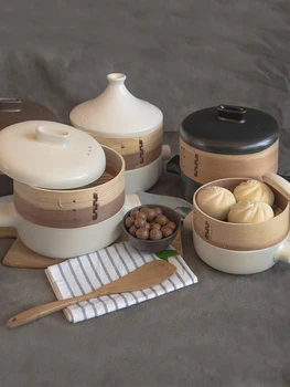 

Steamer Casserole Stew Pot Soup Ceramic Household Fire Gas Кастрюли Ollas De Cocina Cooking Pot kitchen
