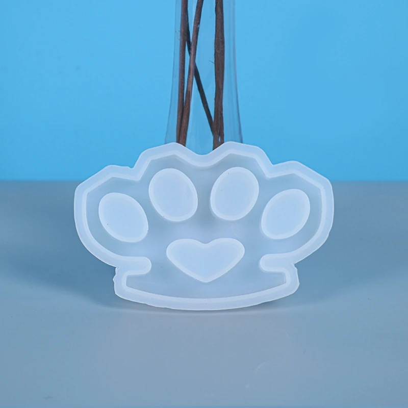 Moule en résine époxy cristal 4 cavités,moulage de jointure en Silicone