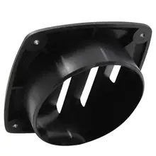 Лодка морской Жалюзийные вентиляционные отверстия черные Пластик 4 дюйма решетчатый вентилятор