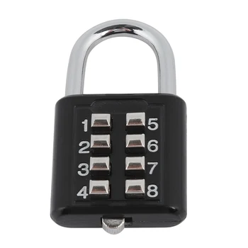 

8 Dial Digit Number Combination Password Lock Travel Security Protect Locker Travel Lock for Luggage/Bag/Backpack/Drawer