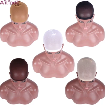 

AILIADE Quality Wig Cap Hair Net For Weave 2 Pcs/Pack Hair Wig Nets Stretch Mesh Wig Cap For Making Wigs Free Size Caps Unisex